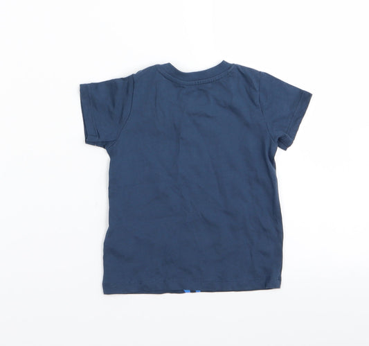 inpilu Boys Blue Basic T-Shirt Size 6-9 Months
