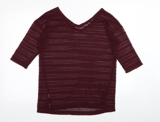 NEXT Womens Red Pullover Jumper Size 12