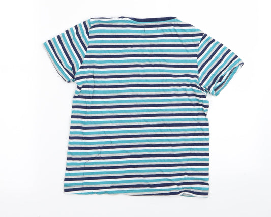 lily&dan Boys Multicoloured Striped Basic T-Shirt Size 9-10 Years