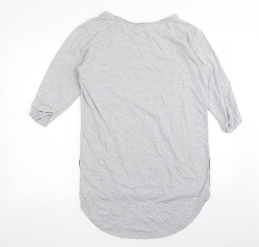 ES Womens Grey T-Shirt Dress Size 8