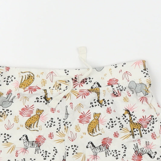 Primark Girls Beige Animal Print Capri Leggings Size 12-18 Months - Shorts