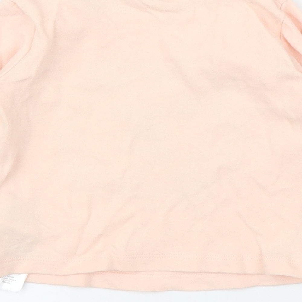 Primark Girls Pink Floral Basic T-Shirt Size 12 Months