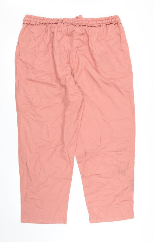 Gap Womens Pink Capri Trousers Size XL L24 in