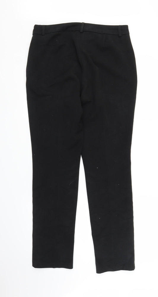 M&S Womens Black Trousers Size 12 L27 in