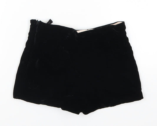 Marks and Spencer Girls Black Mom Shorts Size 5-6 Years