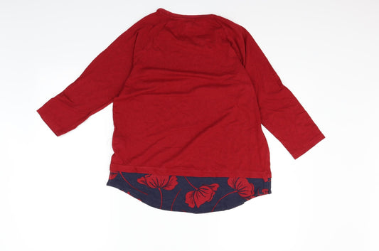 Marks and Spencer Womens Red Pullover Jumper Size 14
