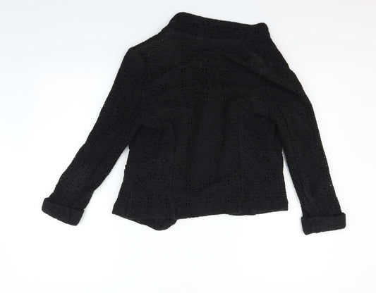 New Look Womens Black Cape Jumper Size 10
