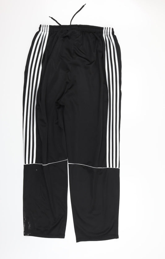 Striderr Mens Black Jogger Trousers Size 39 in L30 in - Elastic Waist Band
