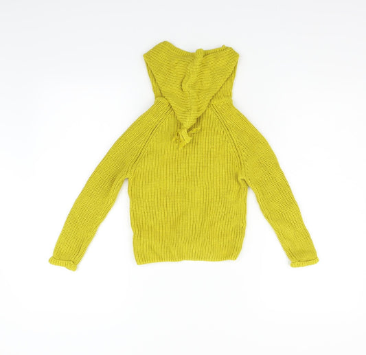 NEXT Girls Yellow Cardigan Jumper Size 12-18 Months