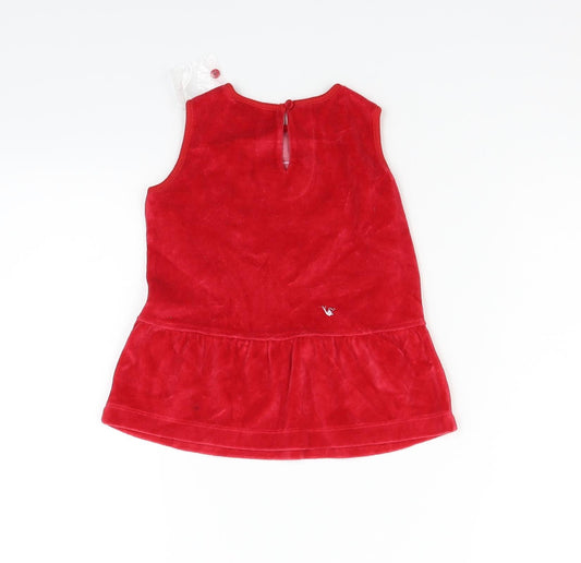 me&i Girls Red Fit & Flare Size 12-18 Months