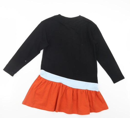 SheIn Girls Black T-Shirt Dress Size 7-8 Years