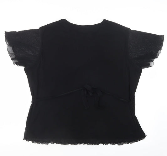 Bonmarché Womens Black Basic Blouse Size XL