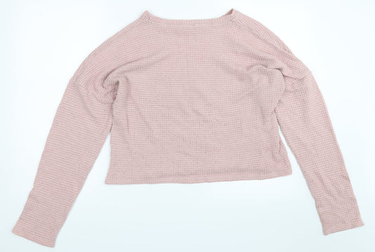 Preworn Womens Pink Pullover Jumper Size L