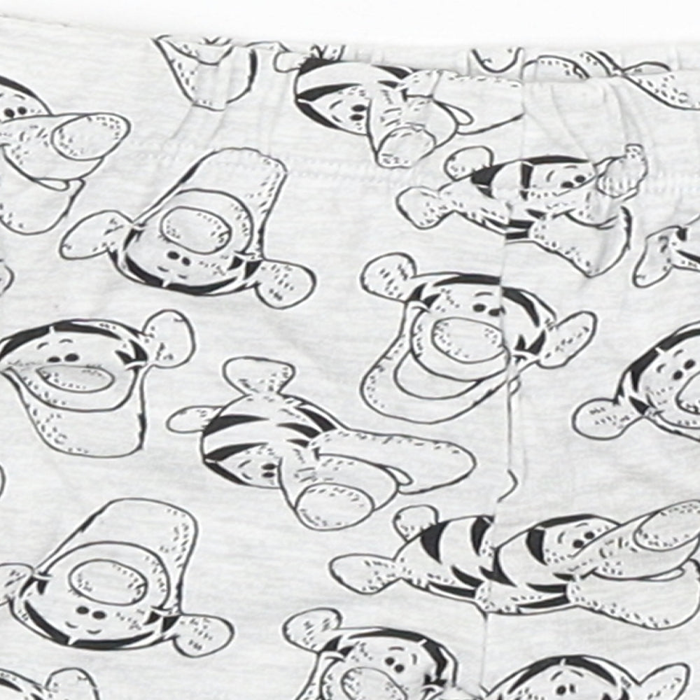 Brand and care label for Disney Baby Baby Grey Cropped Trousers Size Newborn - Tigger