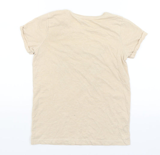 Primark Girls Beige Basic T-Shirt Size 10-11 Years - Sorry, Not Sorry