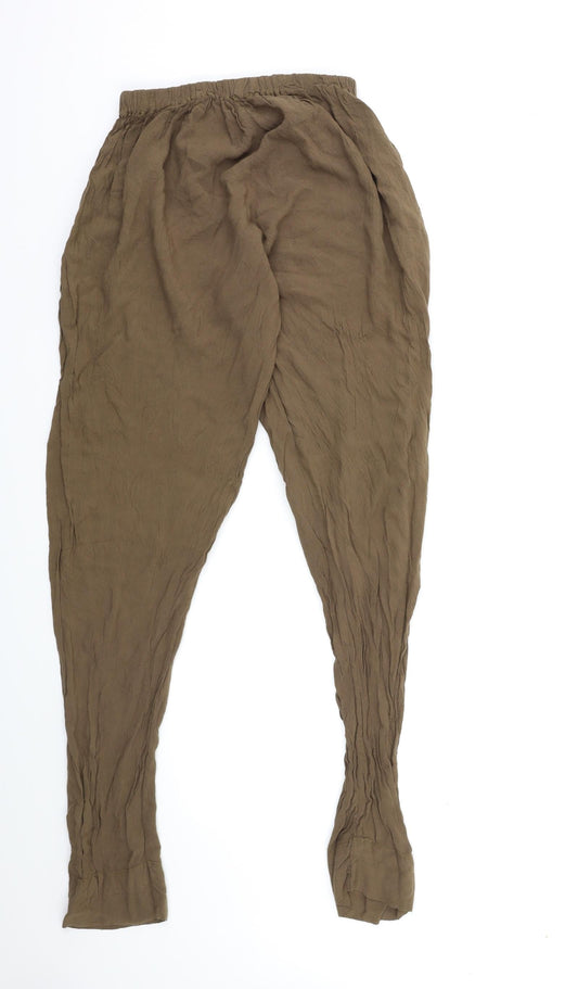 Preworn Womens Brown Trousers Size 28 in L30 in