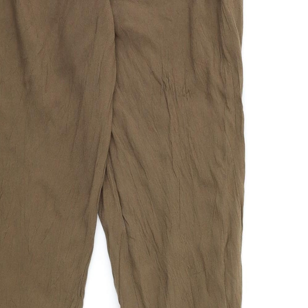 Preworn Womens Brown Trousers Size 28 in L30 in