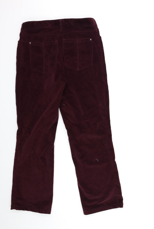 specially cut Womens Red Trousers Size 30 in L29 in