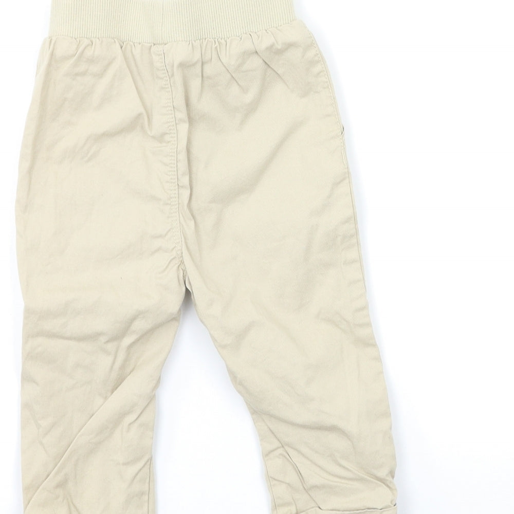 George Boys Beige Chino Trousers Size 9 Months