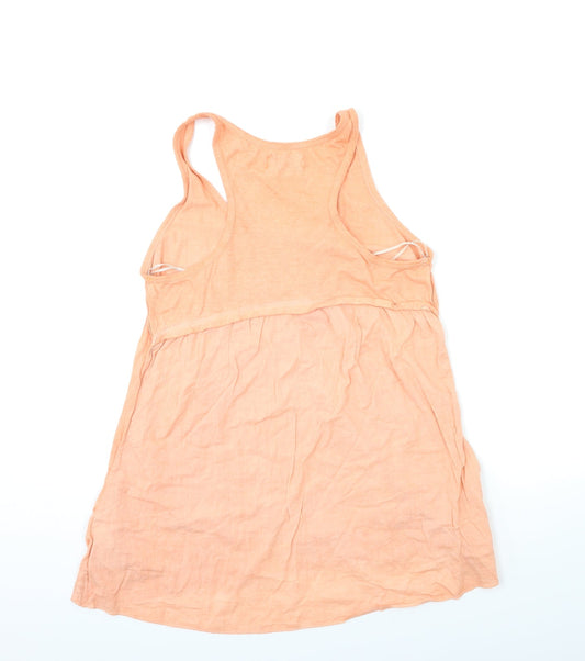 Papaya Womens Orange Basic Tank Size 8