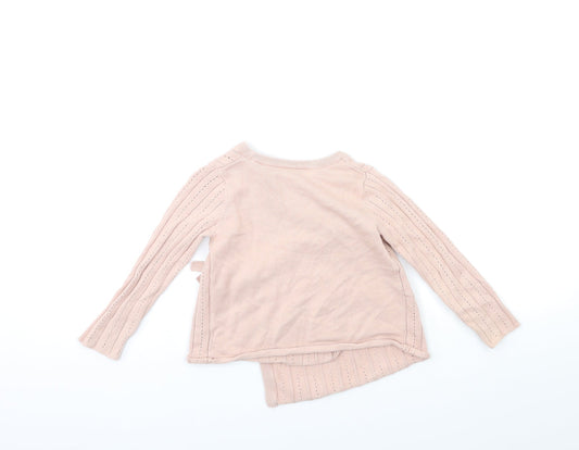 George Baby Pink Cardigan Jumper Size 18-24 Months