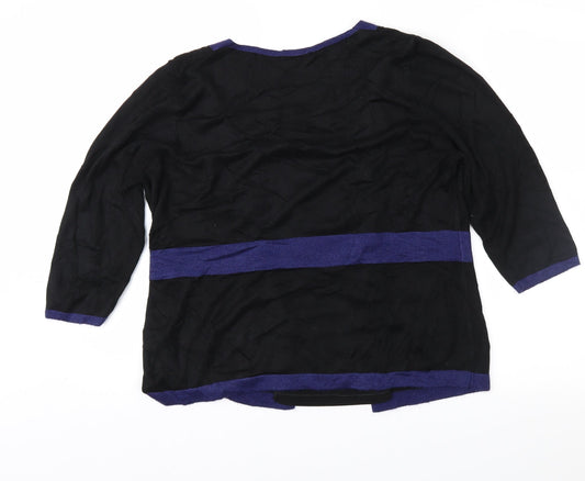 Per Una Womens Black Pullover Jumper Size 16
