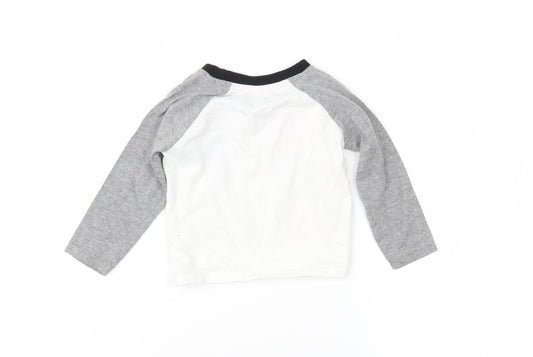 Disney Boys Grey Basic T-Shirt Size 6-9 Months