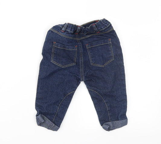 Preworn Baby Blue Denim Jogger Jeans Size 6-9 Months