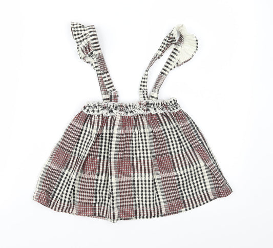 TU Girls Multicoloured Plaid Pleated Skirt Size 18-24 Months