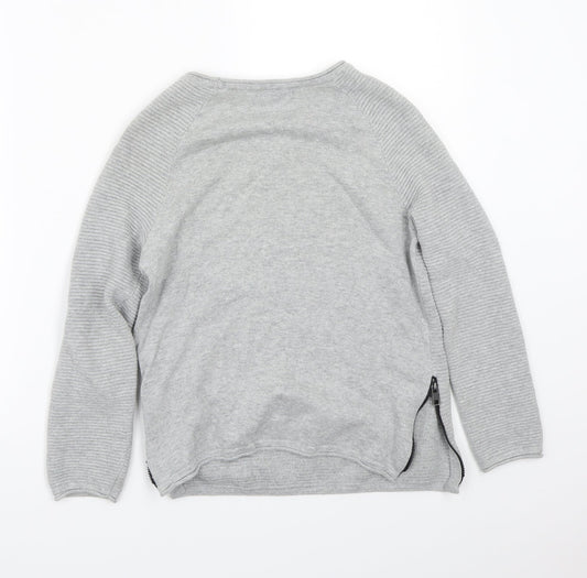 Primark Boys Grey Pullover Jumper Size 9-10 Years