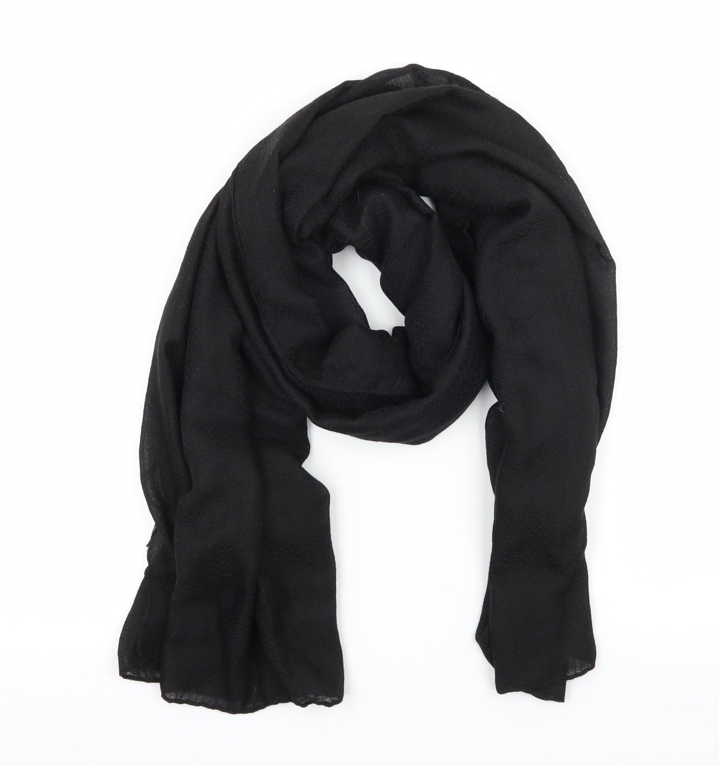 Preworn Womens Black Scarf