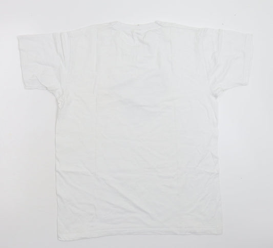 Fruit of the Loom Boys White Basic T-Shirt Size M