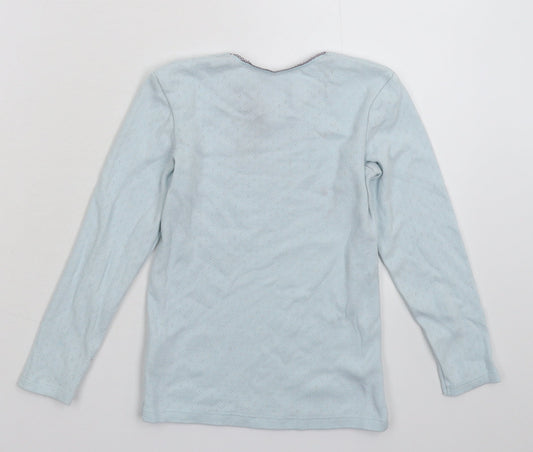 Marks and Spencer Boys Blue Pullover Jumper Size 6-7 Years