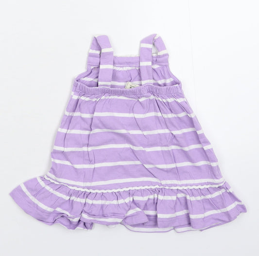 Old Navy Girls Purple Striped Tank Dress Size 3-6 Months