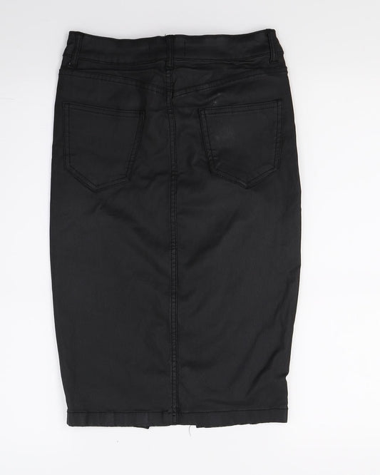 New Look Womens Black Pettiskirt Skirt Size 8