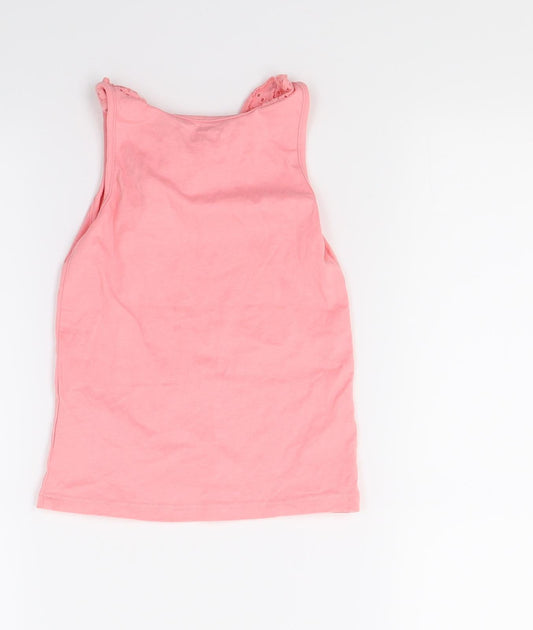 Nutmeg Girls Red Basic Tank Size 3 Years