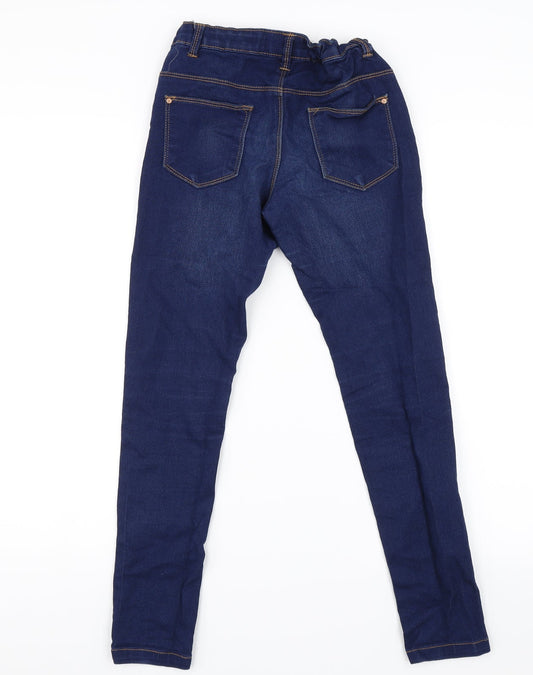 Miss Evie Girls Blue Denim Skinny Jeans Size 11 Years