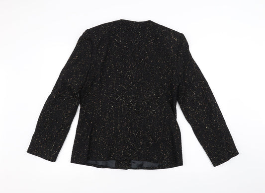 Preworn Womens Black Jacket Size 12