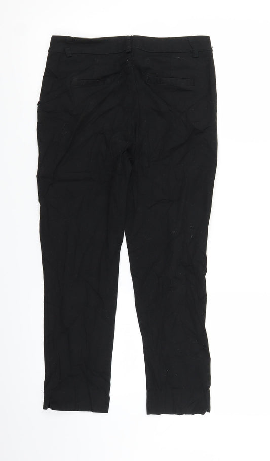 Preworn Womens Black Trousers Size 28 in L23 in