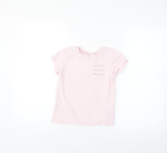 NEXT Girls Pink Blended Fabric Basic Blouse
