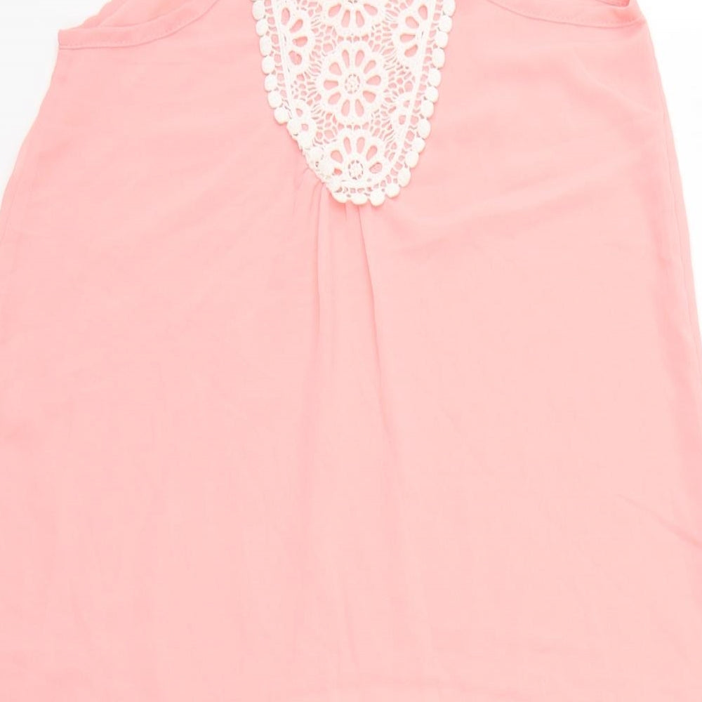 GUESS Girls Pink Basic Blouse Size 10-11 Years