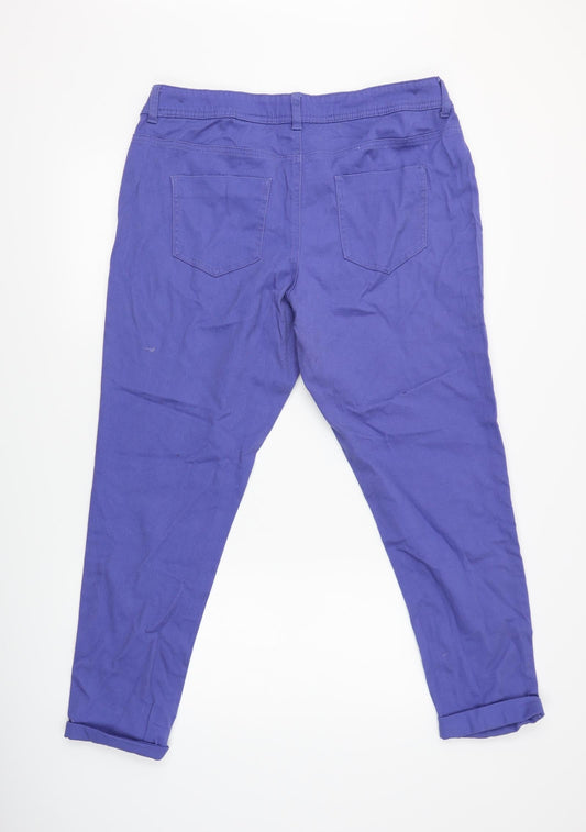 Next Maternity Womens Blue Tapered Jeans Size 16 L28 in - Maternity