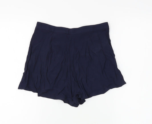 H&M Womens Blue Hot Pants Shorts Size 34
