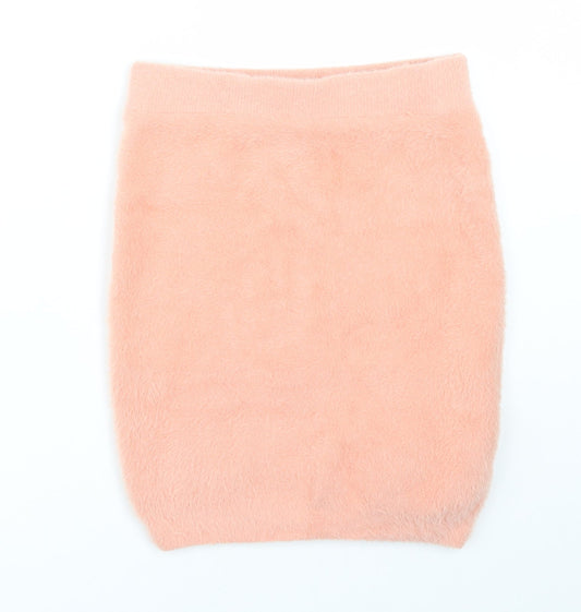 Preworn Womens Pink Mini Skirt Size 8