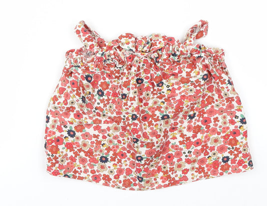 Preworn Girls Multicoloured Floral Shift Size 12-18 Months