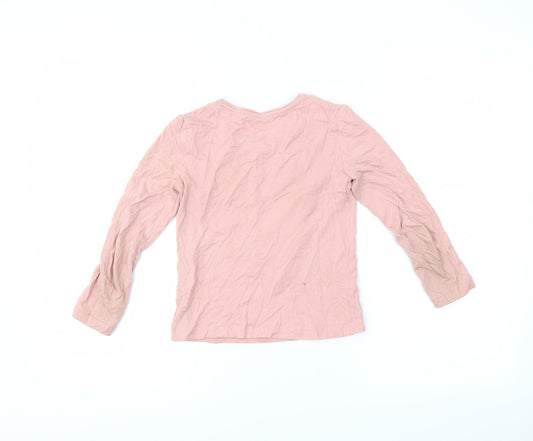 Primark Girls Pink Basic T-Shirt Size 6-7 Years