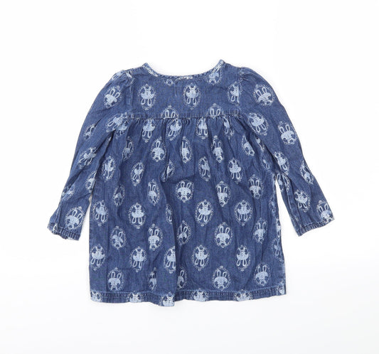Gillian's Closet Girls Blue Denim Trapeze & Swing Size 2-3 Years
