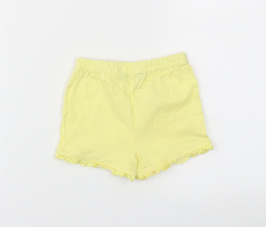 Primark Girls Yellow Cropped Trousers Size 12-18 Months