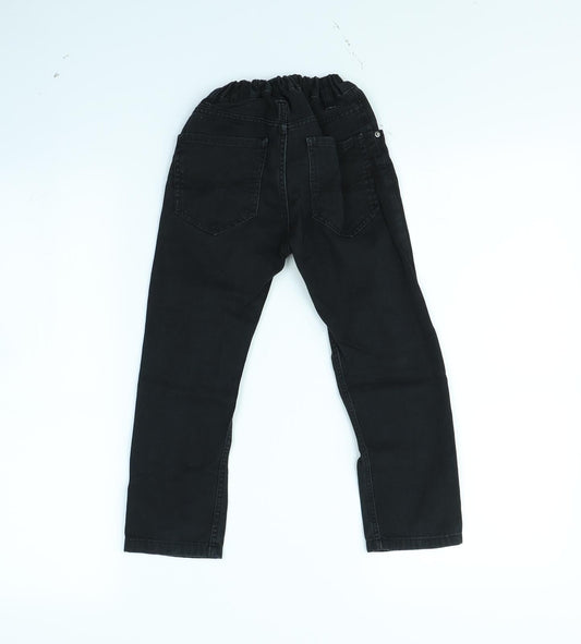 H&M Girls Black Straight Jeans Size 4 Years