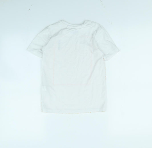 River Island Boys White Basic T-Shirt Size 5 Years